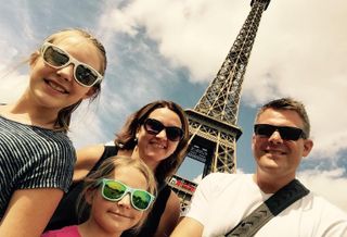 SIOR president Doug Murray with his family in Paris