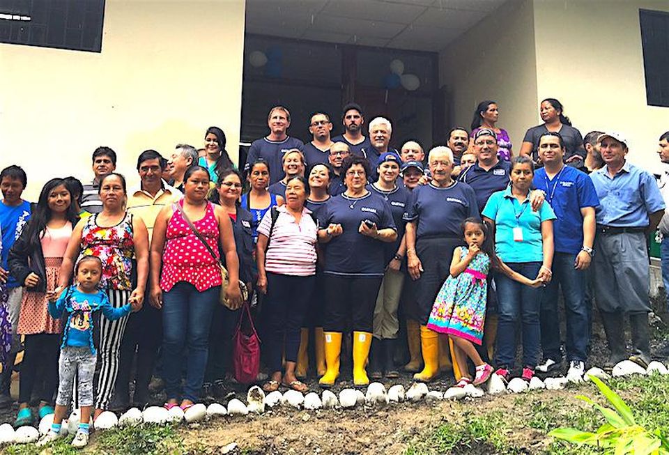 The Losani Homes team in Ecuador to work with Free The Children charity