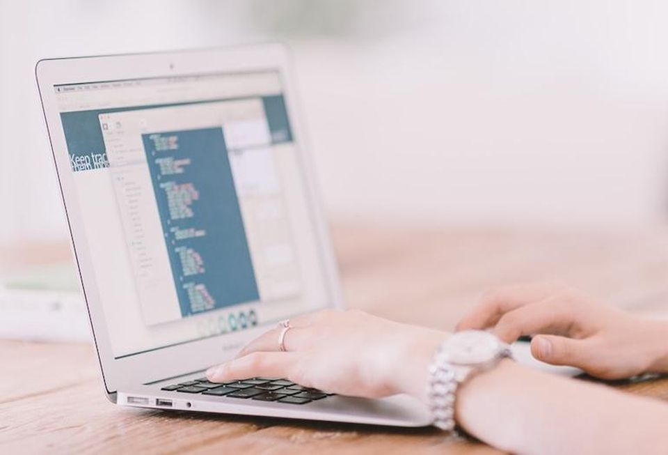 Person on computer