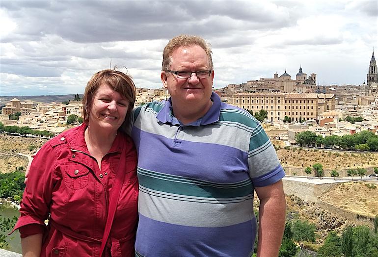 Morguard's Keith Reading and wife Renée in Spain.