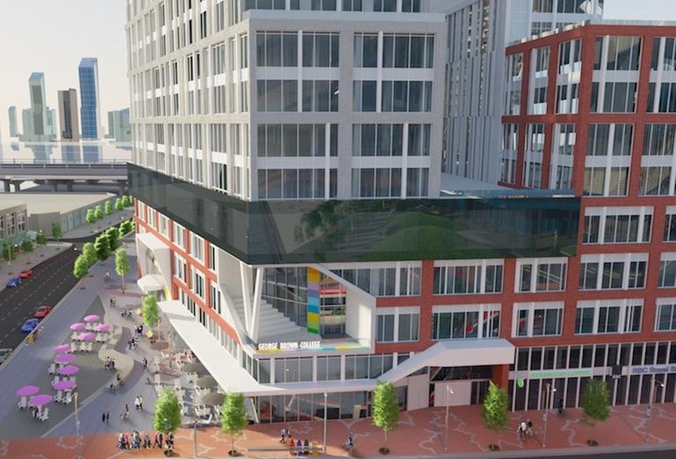 A rendering of the George Brown College facility at Daniels Waterfront