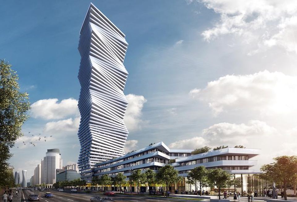 A rendering of M City's first tower