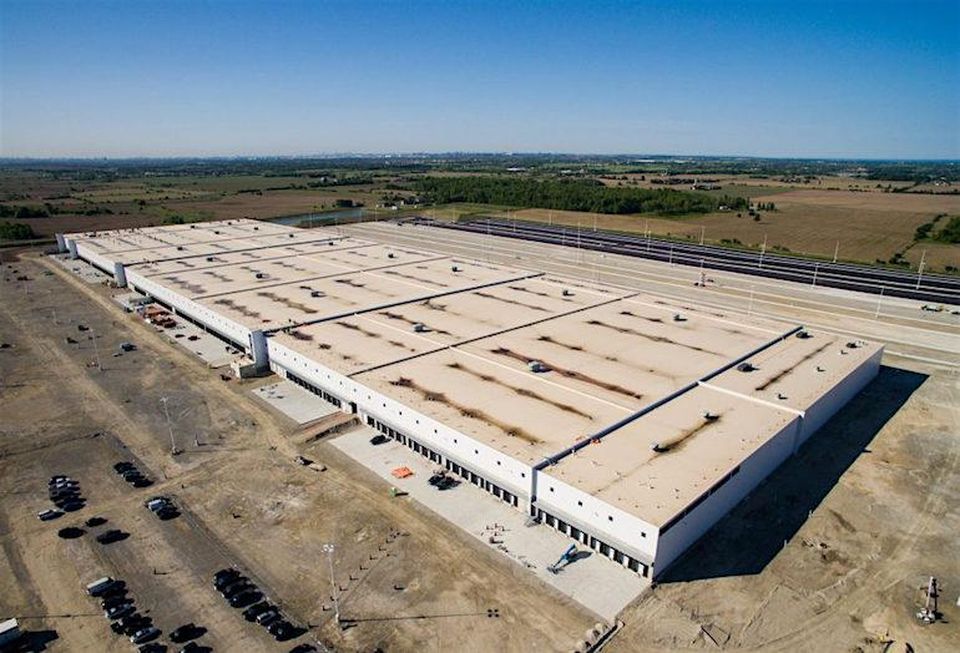 A new Canadian Tire distribution centre in Bolton, ON.