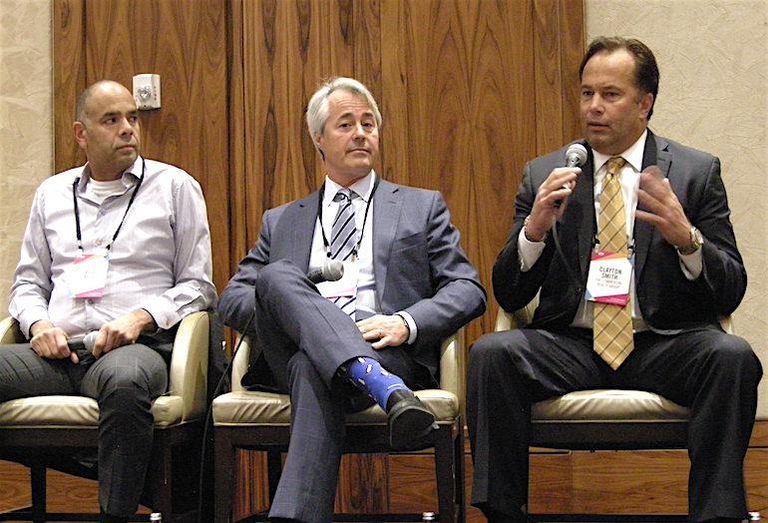 Rod Bell, Chris Tambakis and Clayton Smith at the Workplace of the Future and Adaptive Reuse Revolution event.