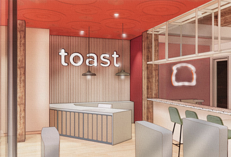 A rendering of Toast's new office at 333 Summer St. in the Fort Point neighborhood.