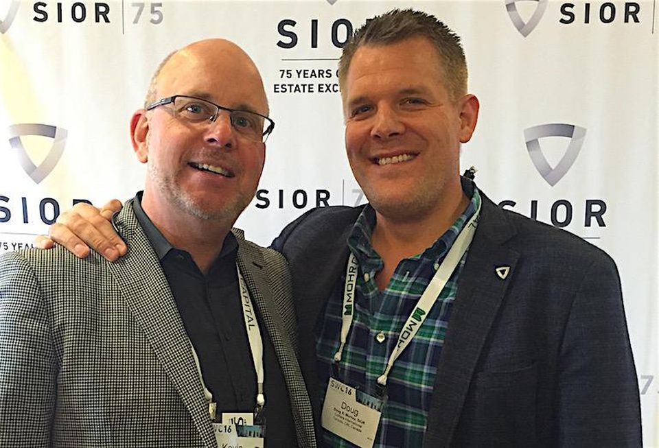 Avison Young's Kevin Beaudry and Doug Murray at the SIOR Spring World Conference in San Diego May 2016.