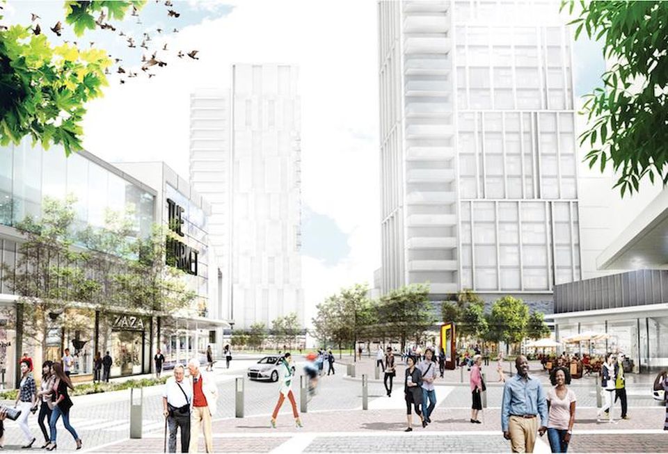 A rendering of the Golden Mile redevelopment.
