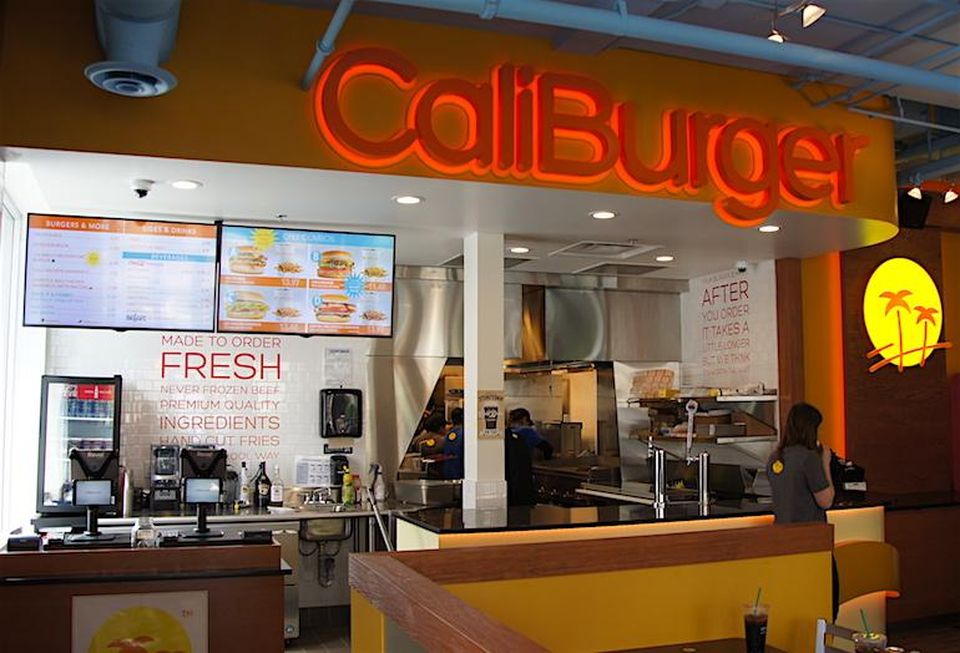 The front counter at CaliBurger's new Vancouver store.