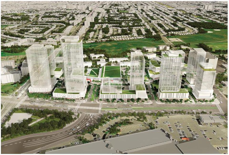 A rendering of the Golden Mile redevelopment