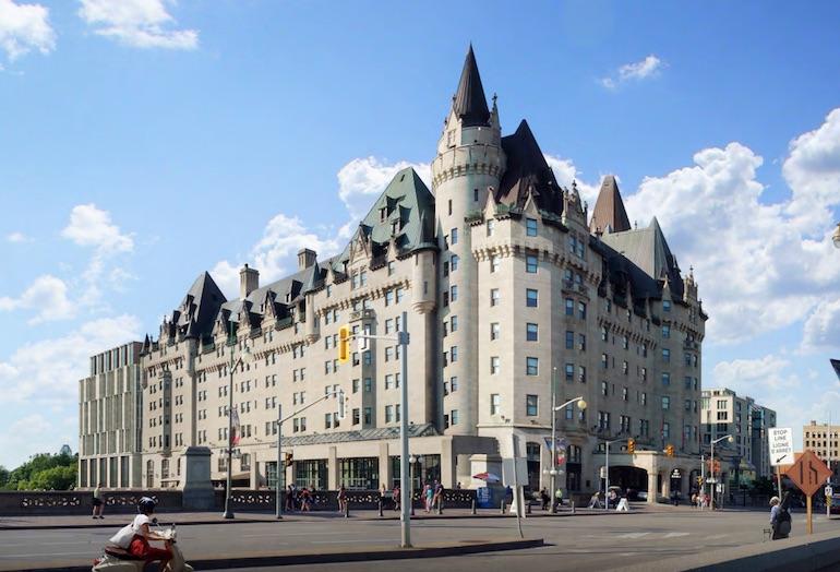 A rendering of the proposed additions to the Château Laurier hotel in Ottawa.