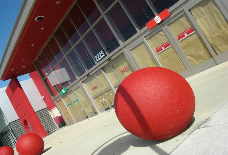 A shuttered Target location in Toronto