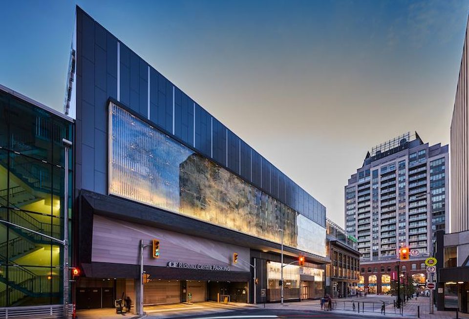 An outside look at the redeveloped CF Rideau Centre