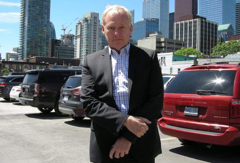St. Thomas Developments president Patrick Quigley on the 88 Queen site.