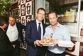 Freed Developments president Peter Freed (right) with CFO Andrew Lepper, and Capital Developments principal Todd Cowan to Andrew's left. 