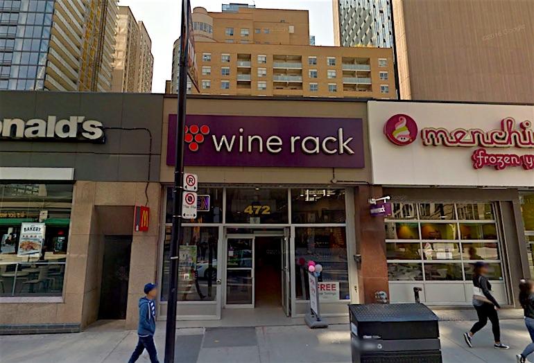 Wine Rack location at 472 Yonge St in Toronto