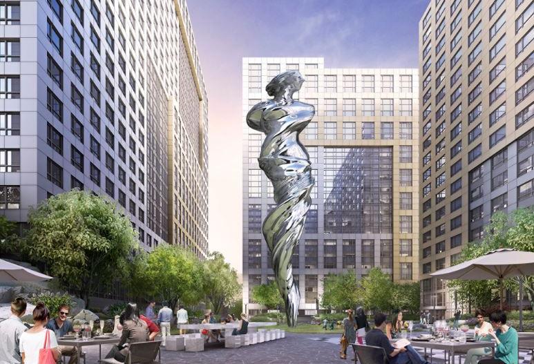 Rendering of Venus sculpture at Trinity Properties' Trinity Place in San Francisco