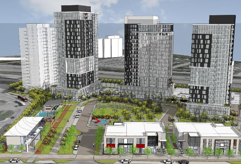 Rendering of the proposed residential development at Gloucester City Centre