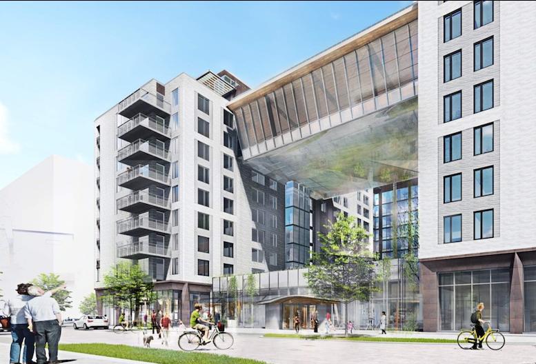 A rendering of the 348-unit project planned on The Yards Parcel I