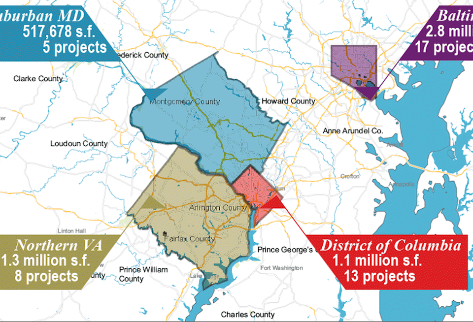 DC area office conversion activity
