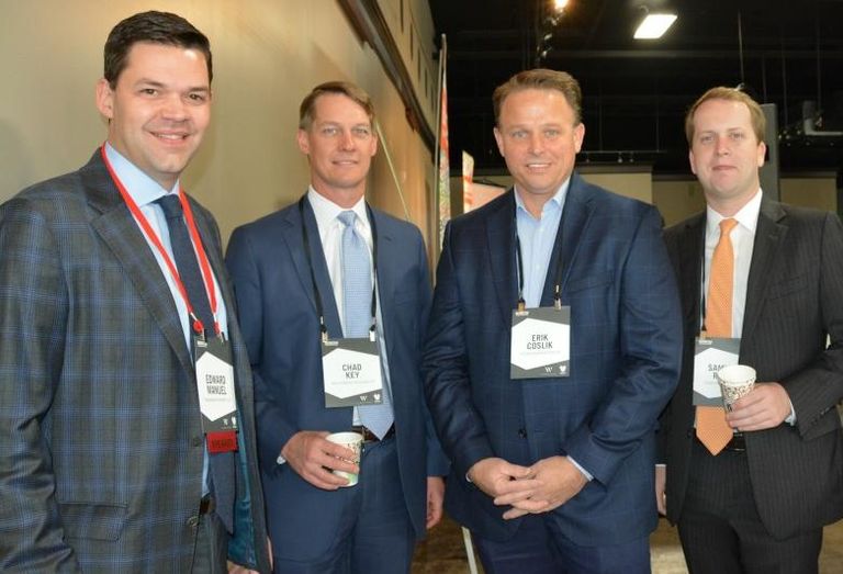 Trademark Property Co. SVP of development Edward Manuel, Kelly Hart Attorneys At Law's Chad Key, Woodmont's Erik Coslik, Hillwood's Sam Rhea
