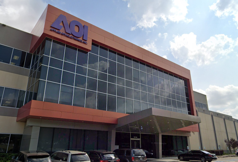 Exterior of AOI building in Sugar Land, Texas