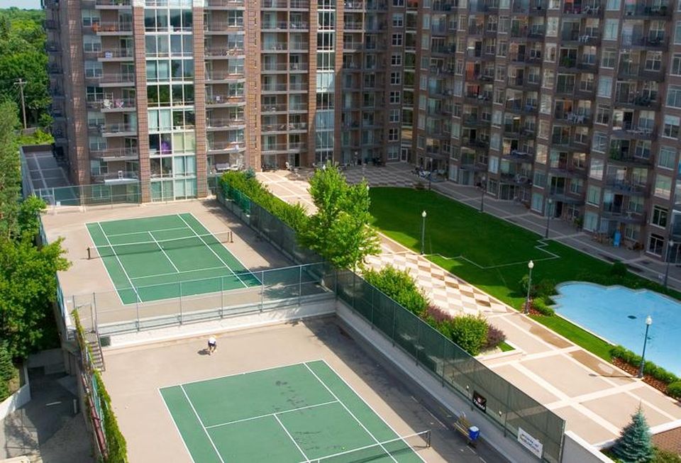 Calhoun Tennis Courts -- real estate stock photo