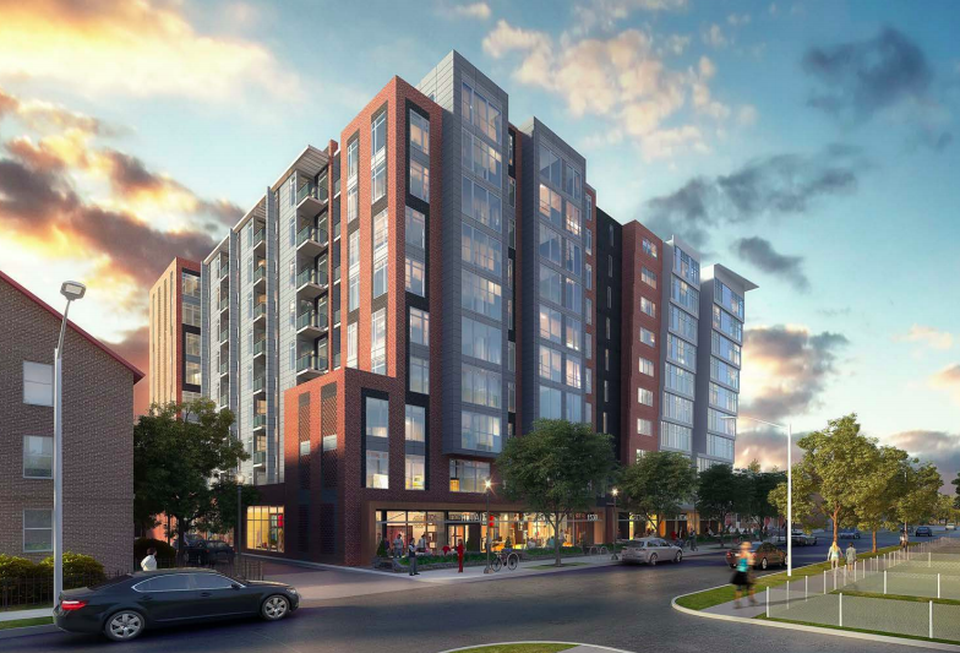 Rendering of the proposed affordable housing development at 1530 First St. SW in Washington, D.C.