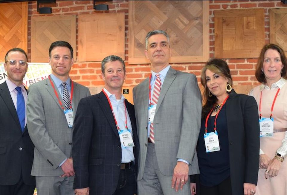 RXR's Seth Pinsky, Brause Realty's David Brause, ELD Properties Anthony Hammel, City of New Rochelle's Luiz Aragon, Mahlstedt Gallery Oshi Rabin and Community Preservation Corporation Sadie McKeown