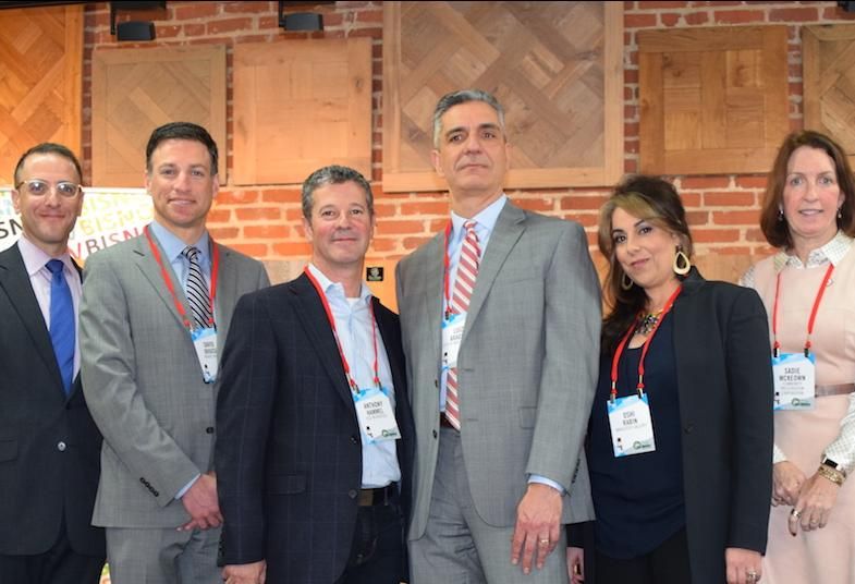 RXR's Seth Pinsky, Brause Realty's David Brause, ELD Properties Anthony Hammel, City of New Rochelle's Luiz Aragon, Mahlstedt Gallery Oshi Rabin and Community Preservation Corporation Sadie McKeown  