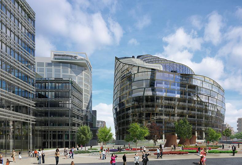 The 2011 vision for Manchester's Noma site with new Co-Op HQ right