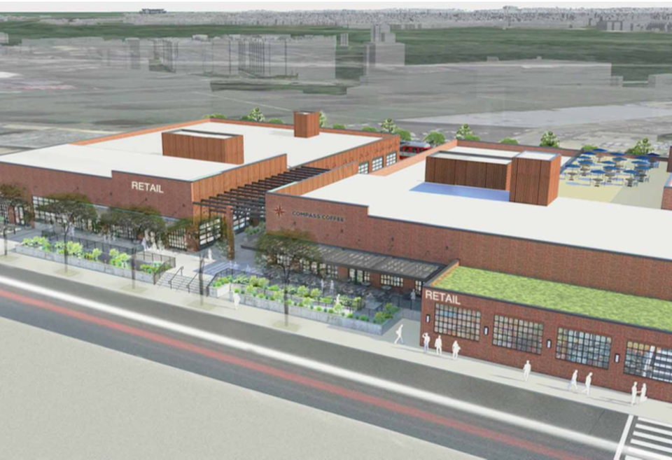 1401 Okie Street Compass Coffee rendering