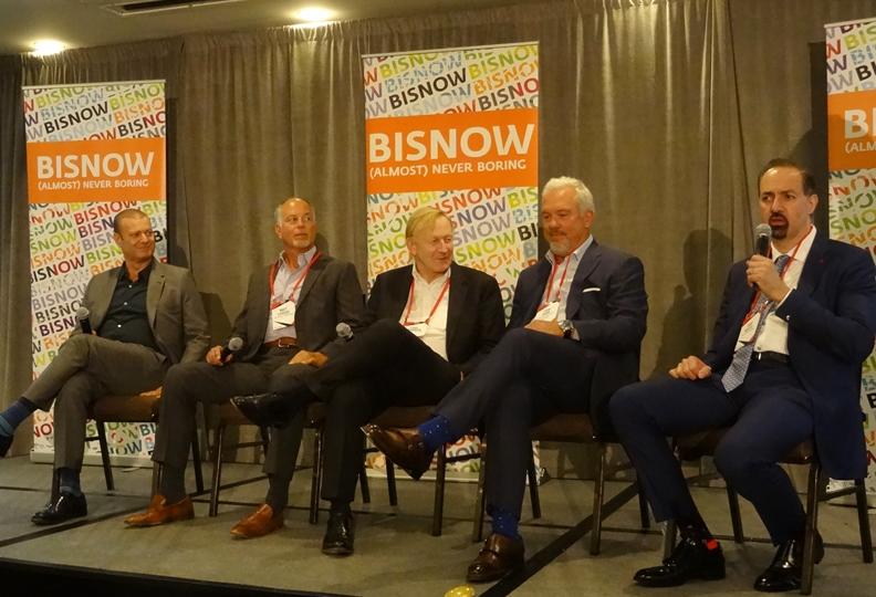 Forest City West's Kevin Ratner, Jay Paul Co.'s Matt Lituchy, Tishman Speyer's Carl Shannon, Lincoln Property's John Herr and Allen Matkins' Tony Natsis, who moderated