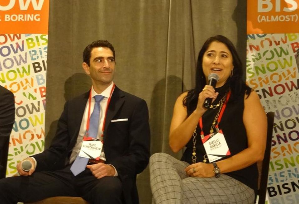 CoStar Market Economist Jesse Gundersheim and NerdWallet Head of Workplace Operations Giselle Bonilla