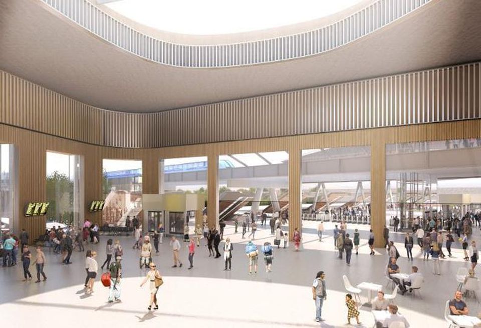 New concourse at Birmingham International station May 2018