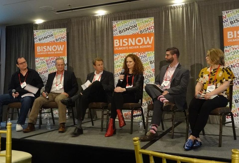 Werqwise's Alan Mackay, Four Corners Properties' David Wilbur, Probis Strategic Solutions' Eli Khouri, Twitch's Emily Williams, Swinerton's Andrew Pearl and HKS Architects' Jenny Hehemann, who moderated