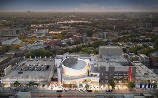 The new Steppenwolf Theater Building at 1646 North Halsted St. 