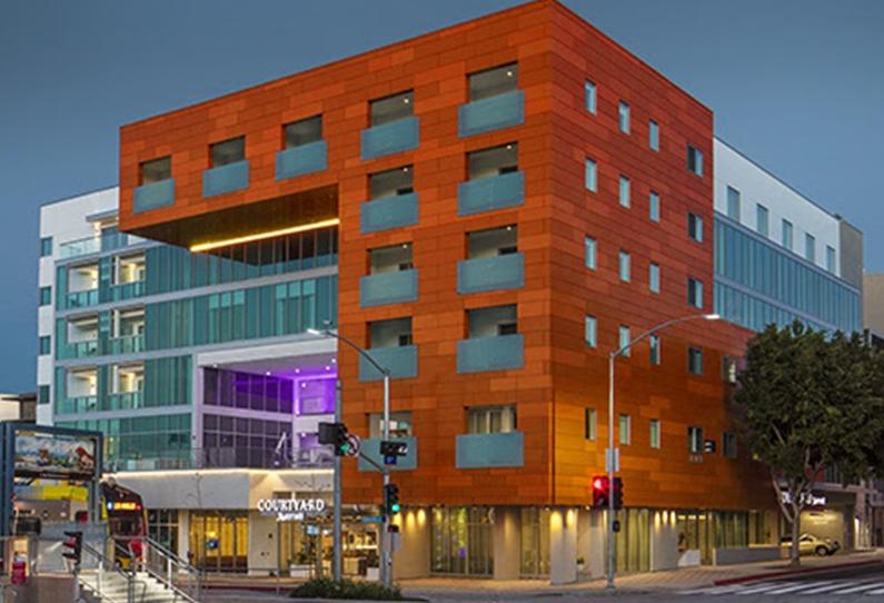 Courtyard by Marriott in downtown Santa Monica, CA