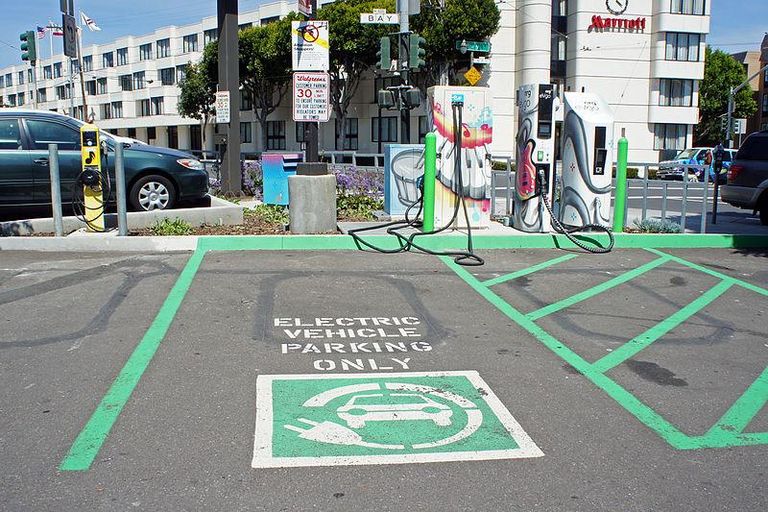 electric car parking spot