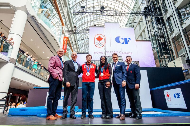 Cadillac Fairview Eaton Centre Canada Olympic Team
