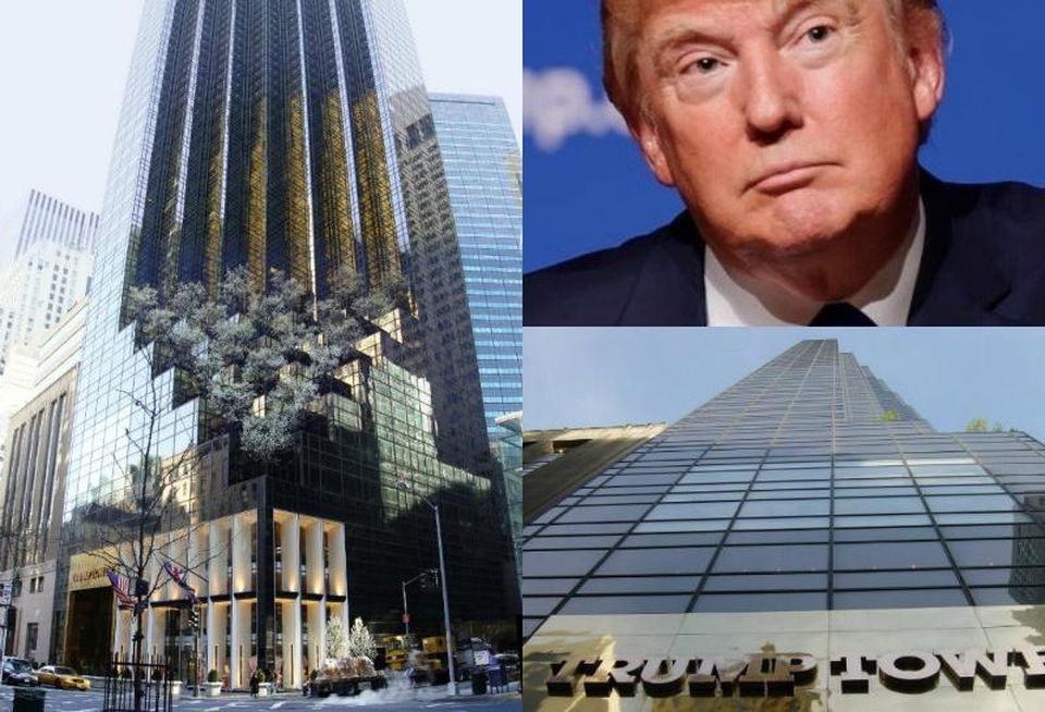 Trump Tower Signage: https://commons.wikimedia.org/wiki/File:TrumpTower.JPGTrump: https://en.wikipedia.org/wiki/Talk%3ADonald_Trump%2FArchive_6#/media/File:Donald_Trump_August_19,_2015.jpgExterior Shot: https://en.wikipedia.org/wiki/Trump_Tower
