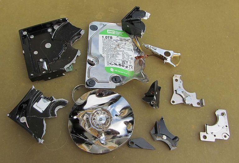 Damaged hard disk