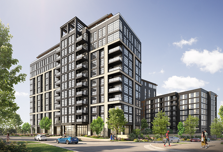 A rendering of LCOR's Parcel H development in North Bethesda. 