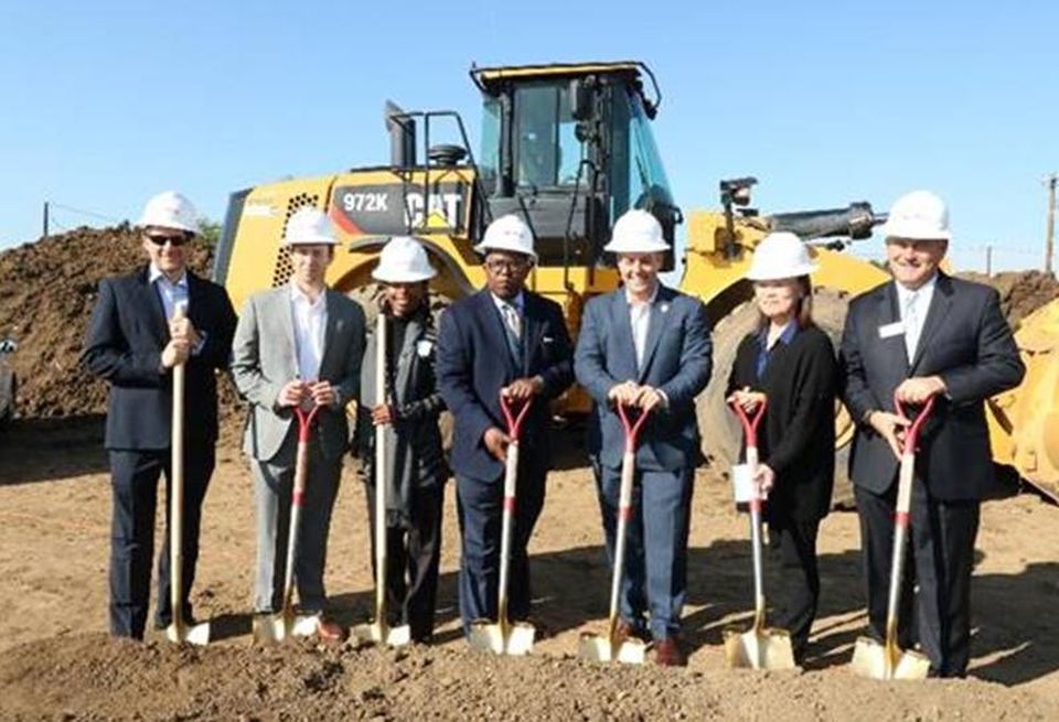 Meta Housing SVP Aaron Mandel; Meta Housing President Kasey Burke; Deputy Director of Department of Mental Health Terry Boykins; LA County Supervisor Mark Ridley-Thomas; LA City Councilman Joe Buscaino; Consultant Mee Semcken; and Western Community Housing President Graham Espley-Jones are pictured from left to right at the recent groundbreaking event for the El Segundo Apartments and 127th Street Apartments.Meta Housing senior vice president Aaron Mandel; Meta Housing president Kasey Burke; deputy director of Department of Mental Health Terry Boykins; LA County Supervisor Mark Ridley-Thomas; LA City Councilman Joe Buscaino; consultant Mee Semcken; and Western Community Housing president Graham Espley-Jones are pictured from left to right.