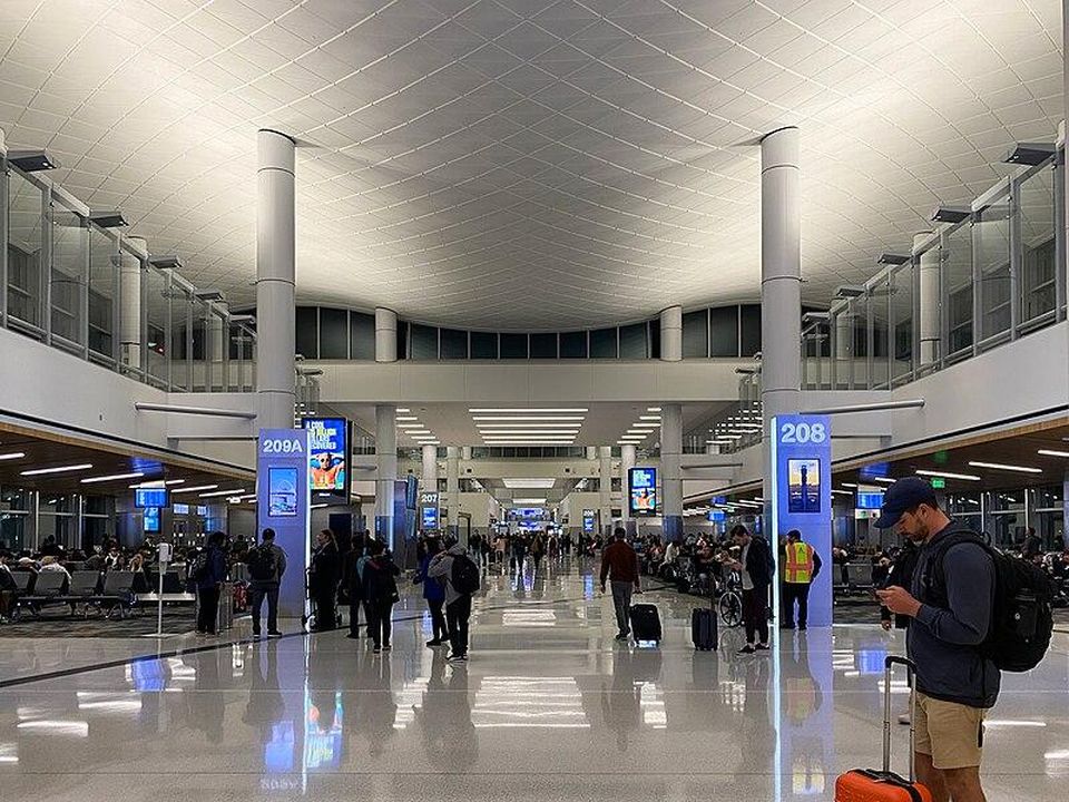 Interior at LAX Midfield Satellite Concourse