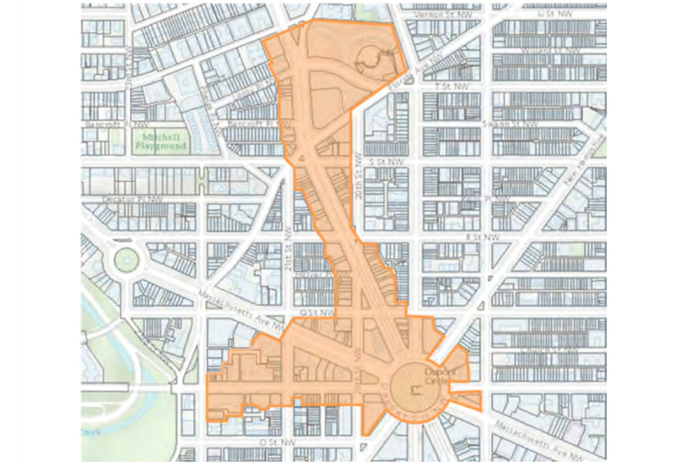 Dupont Circle BID boundaries