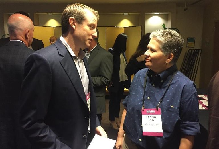 Mike Sanford and Dr. Vitka Eisen