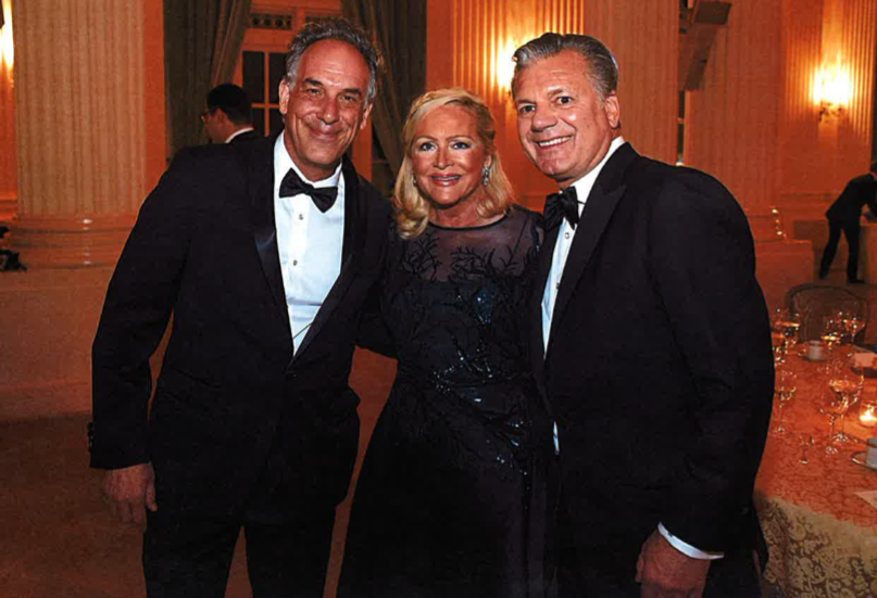 Jeffrey Brown, Deborah Sigmund and Bruce Neal at Innocents At Risk 10th anniversary gala
