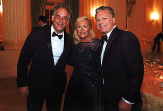 Jeffrey Brown, Deborah Sigmund and Bruce Neal at Innocents At Risk 10th anniversary gala