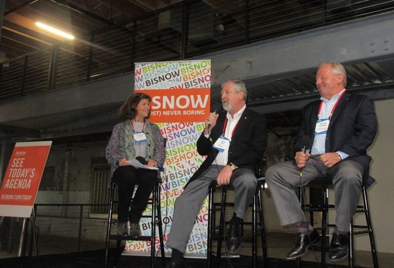 Pamela Burton and Company vice president/project director Stephanie Psomas, Continental Development senior vice president Alex Rose and Hathaway Dinwiddie Construction Company senior vice president Arthur Kozinski. 