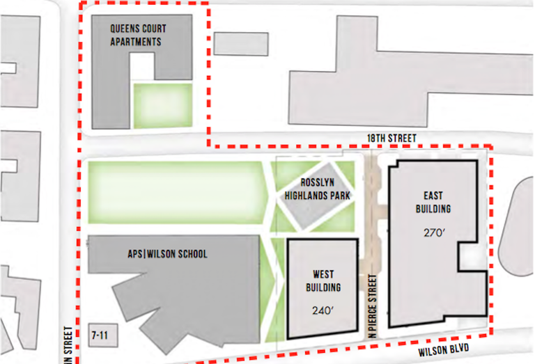 West Rosslyn site plan